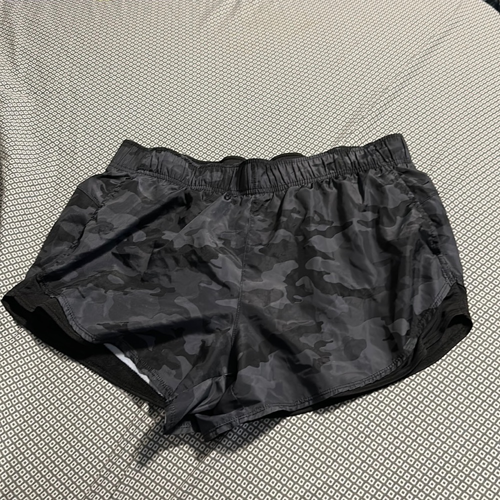 Black Camouflage Sport Shorts